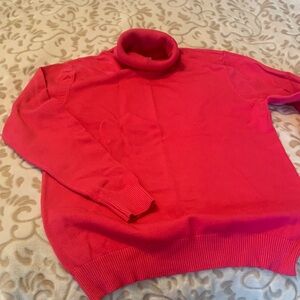 Elegant Pink Turtleneck Sweater